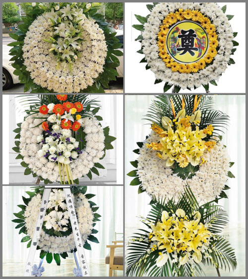 浙江省台州玉环县清港镇徐都村花圈速递